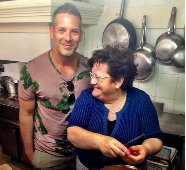 Carlos Melia in Puglia  and his cooking class with Bruna