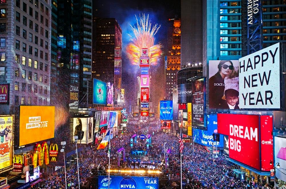 L'ultimo dell'anno a Time Square, New York, è un classico